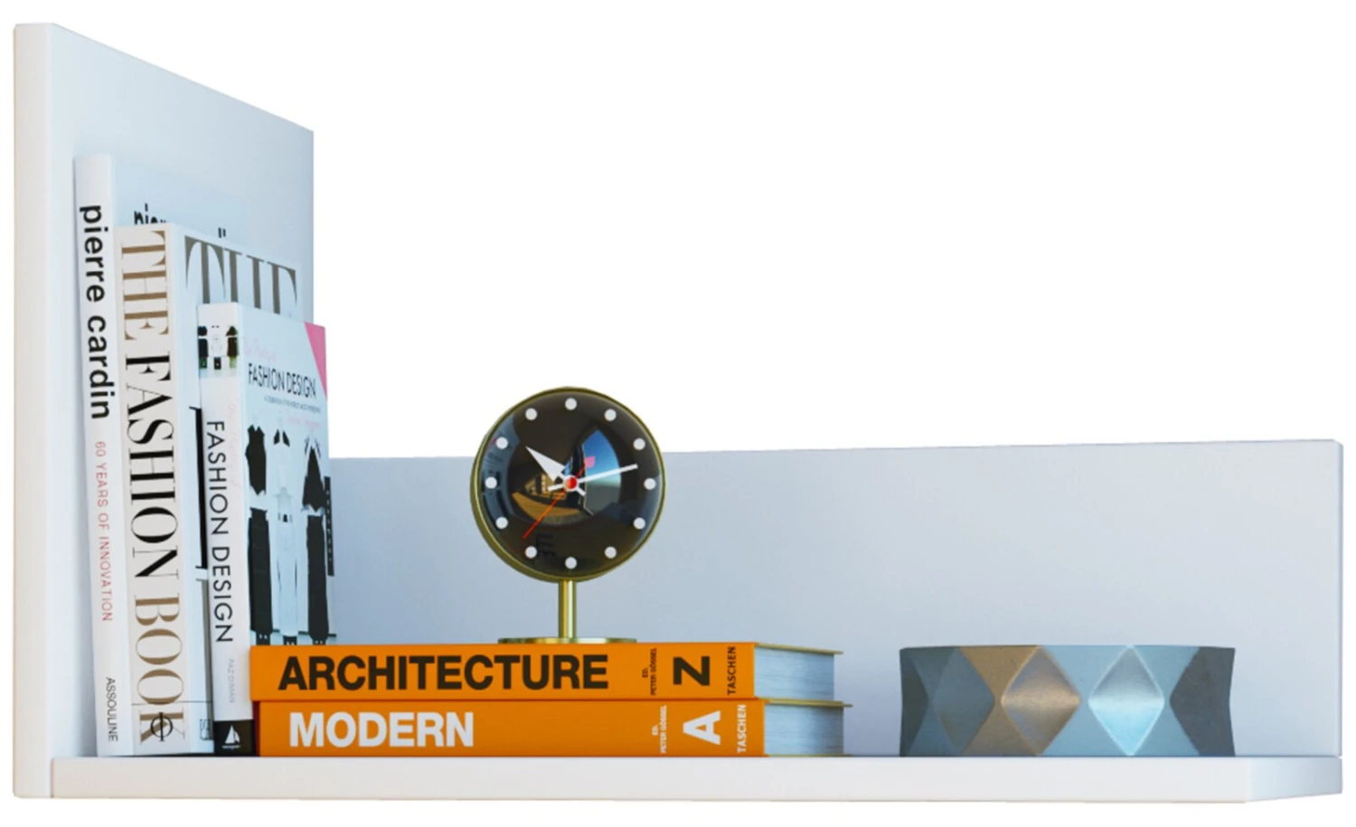 Wandregal BLISA - weiß - 46 cm breit 1 Wandregal BLISA - weiß - 46 cm breit