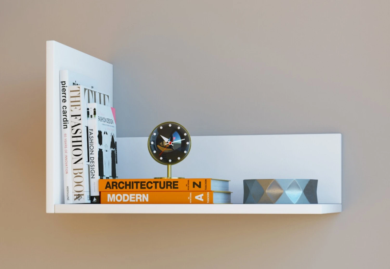 Wandregal BLISA - weiß - 46 cm breit 2 Wandregal BLISA - weiß - 46 cm breit – Bild 2