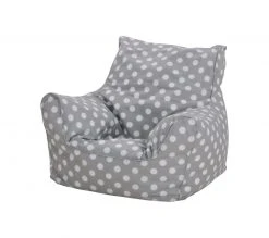 Kindersitzsack DOTS GREY - grau