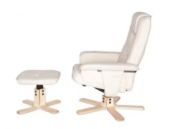 Relaxsessel - creme-beige - Kunstleder - mit Hocker -Wohnzimmer Verkäufe 9003497300 03 1600Wx1600H