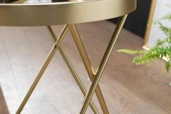 Beistelltisch - gold-schwarz - 46 cm hoch -Wohnzimmer Verkäufe 9003558000 03 1600Wx1600H