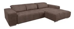 Ecksofa - taupe - Recamiere rechts - Relaxfunktion