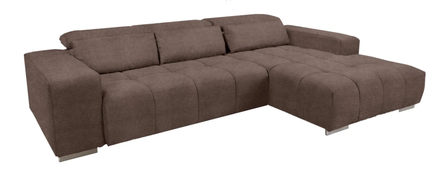 Ecksofa - taupe - Recamiere rechts - Relaxfunktion 1 Ecksofa - taupe - Recamiere rechts - Relaxfunktion