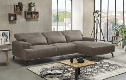 Ecksofa - light brown - Microfaser - Recamiere rechts -Wohnzimmer Verkäufe 9003622100 04 1600Wx1600H