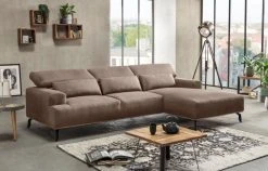 Ecksofa - braun - Microfaser - Recamiere rechts -Wohnzimmer Verkäufe 9003622800 04 1600Wx1600H