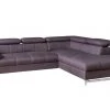 Ecksofa - anthracite - Liegefunktion - Ottomane rechts