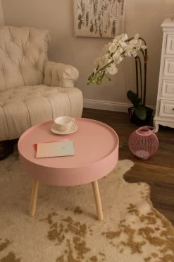 Beistelltisch LYNN - rosa - mit Stauraum -Wohnzimmer Verkäufe 9003653100 04 1600Wx1600H