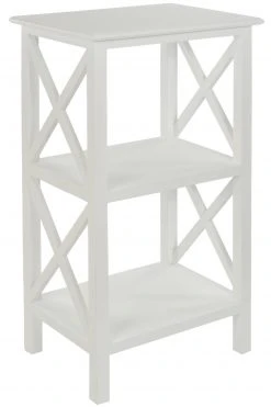 Regal - weiß - mit 3 Ablagen