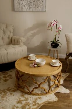 Couchtisch AMAZONIA - Tannenholz - ø 80 -Wohnzimmer Verkäufe 9003655900 04 1600Wx1600H