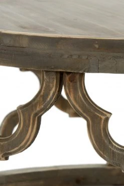 Beistelltisch AMAZONIA - Tannenholz dunkel - ø 80 cm -Wohnzimmer Verkäufe 9003656000 03 1600Wx1600H