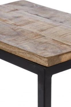 2er-Set Beistelltisch SHIRIN - natur-schwarz - Mango massiv -Wohnzimmer Verkäufe 9003656800 03 1600Wx1600H