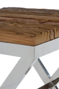 Beistelltisch XENTURY - natur-silberfarben - 45x45 cm -Wohnzimmer Verkäufe 9003656900 03 1600Wx1600H