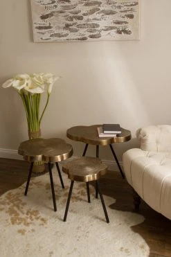 3er-Set Beistelltisch MADINA - Messing -Wohnzimmer Verkäufe 9003657000 04 1600Wx1600H