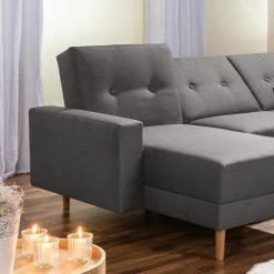 Max Winzer Ecksofa - anthrazit - inklusive Stauraumhocker - Skandi -Wohnzimmer Verkäufe 9003764500 06 1600Wx1600H