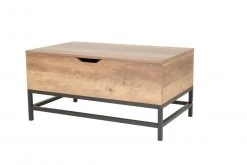 Couchtisch - natur-schwarz - Holz-Eisen -Wohnzimmer Verkäufe 9003768600 09 1600Wx1600H