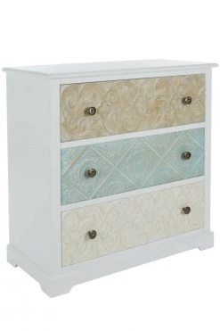 Kommode INEZ - weiß - 3 Schubkästen