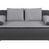 Boxspringsofa - grau-silber - Dauerschläfer
