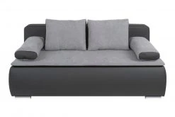 Boxspringsofa - grau-silber - Dauerschläfer