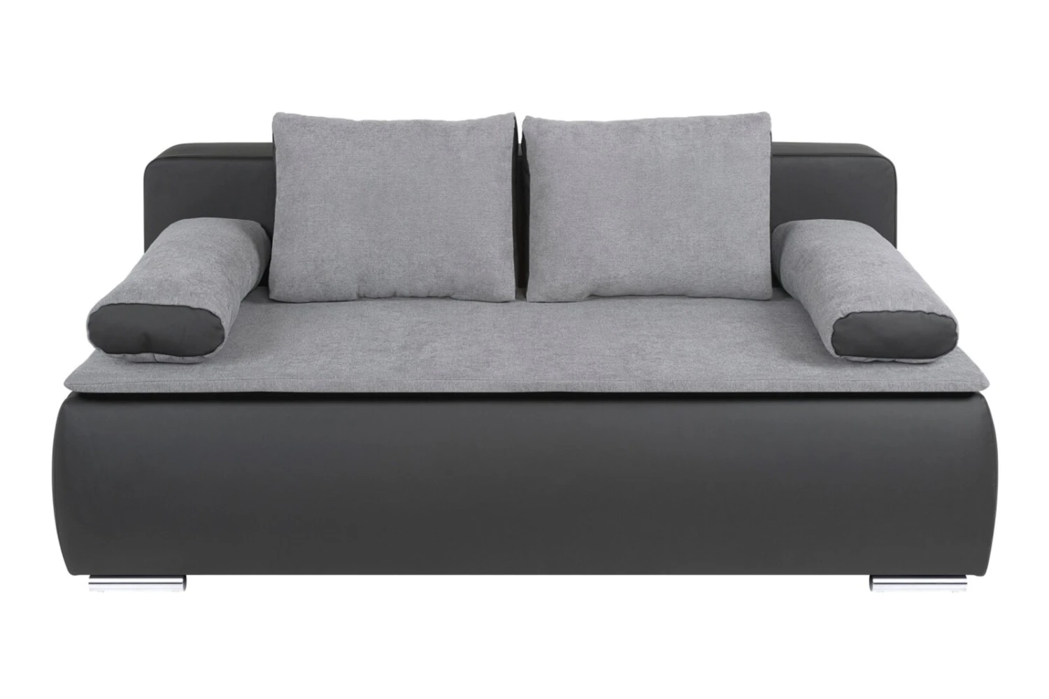 Boxspringsofa - grau-silber - Dauerschläfer 1 Boxspringsofa - grau-silber - Dauerschläfer