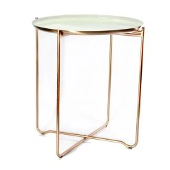 Beistelltisch CHLOE 910 - weiß-kupfer