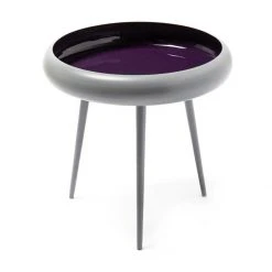 Beistelltisch COAST - grau-pflaume - Metall