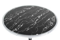 Beistelltisch LANA - silberfarben-schwarz - Marmorblock -Wohnzimmer Verkäufe 9003790400 03 1600Wx1600H