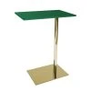 Beistelltisch LUCY 210 - grün-goldfarben - Edelstahl