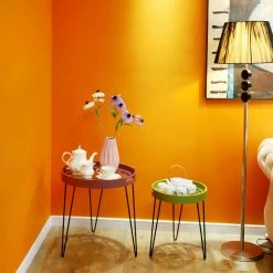 Beistelltisch RIVER - rot - Metall - 50 cm breit -Wohnzimmer Verkäufe 9003792900 04 1600Wx1600H