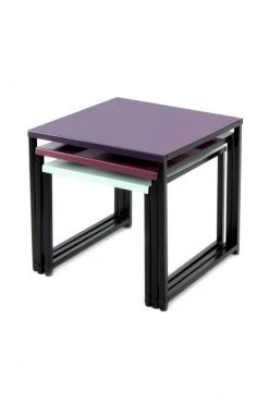 3er-Set Beistelltisch SOUTH 110 - pflaume-grün - 45 cm -Wohnzimmer Verkäufe 9003793200 03 1600Wx1600H