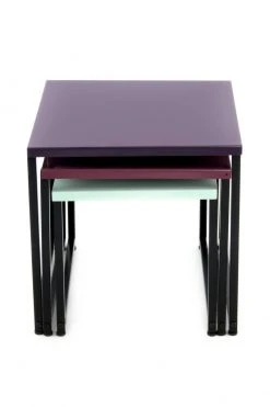 3er-Set Beistelltisch SOUTH 110 - pflaume-grün - 45 cm -Wohnzimmer Verkäufe 9003793200 04 1600Wx1600H