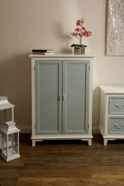 Kommode LAGUNA - weiß-hellblau - 2 Türen -Wohnzimmer Verkäufe 9003799300 04 1600Wx1600H