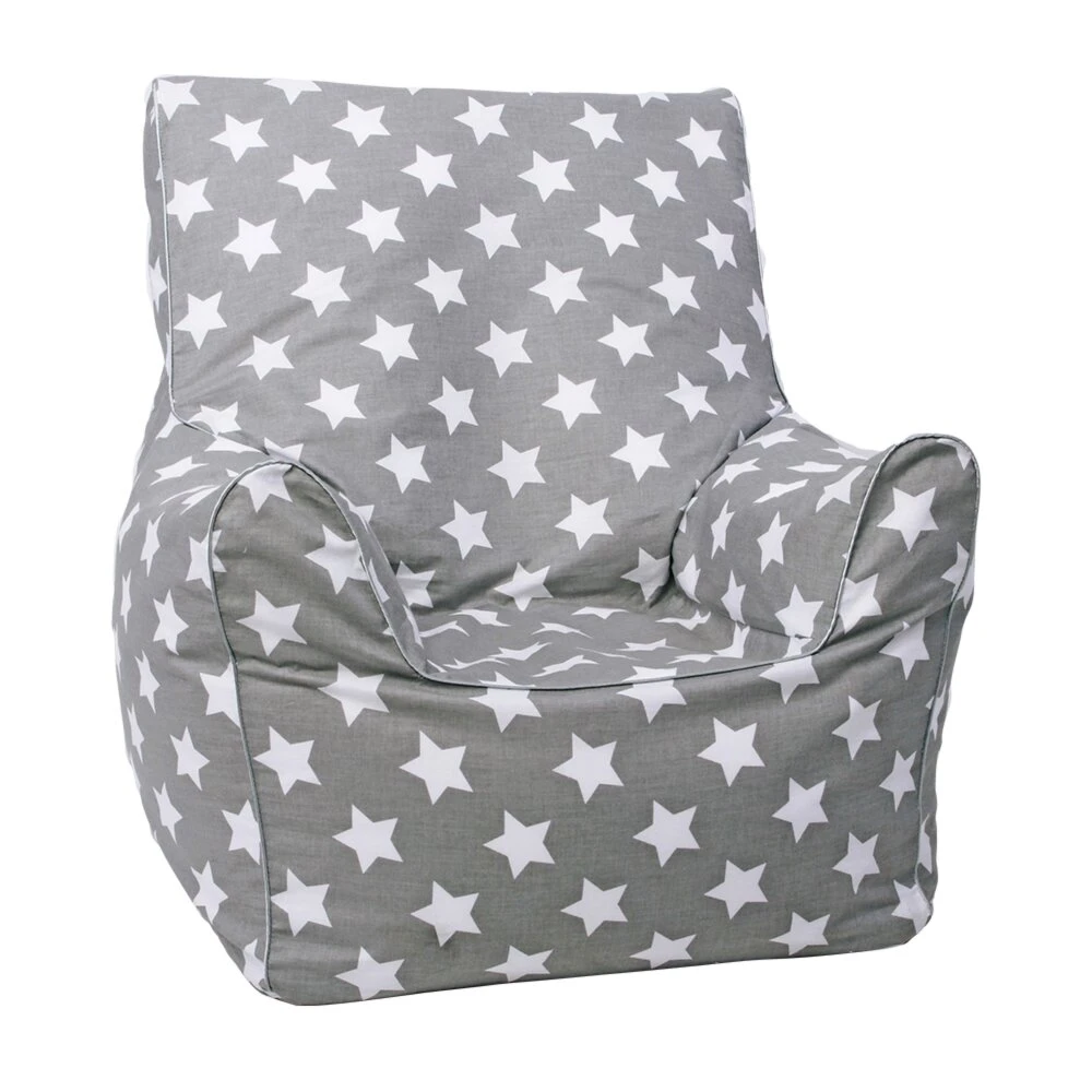 Kindersitzsack GREY WHITE STARS - grau-weiß 1 Kindersitzsack GREY WHITE STARS - grau-weiß