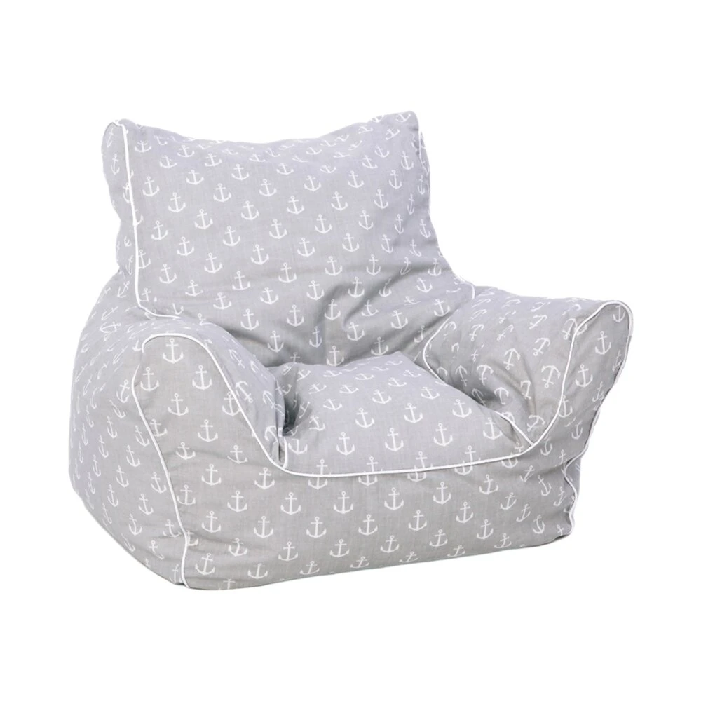 Kindersitzsack MARITIM - grau - Baumwolle 2 Kindersitzsack MARITIM - grau - Baumwolle – Bild 2