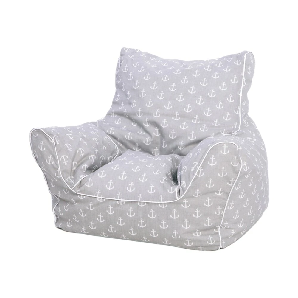 Kindersitzsack MARITIM - grau - Baumwolle 1 Kindersitzsack MARITIM - grau - Baumwolle