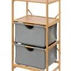 WENKO Badregal BAHARI - Bambus - 2 Schubkästen