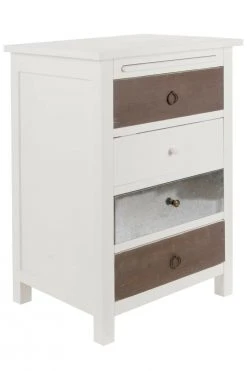 Kommode - weiß - geheimes Fach