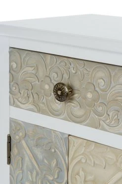 Kommode INEZ - weiß-braun - Holz -Wohnzimmer Verkäufe 9003894200 03 1600Wx1600H