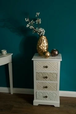 Kommode INEZ - weiß - mit 4 Schubladen -Wohnzimmer Verkäufe 9003894500 03 1600Wx1600H