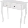 Konsolentisch MERIDIAN - weiß - 80 cm