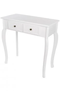 Konsolentisch MERIDIAN - weiß - 80 cm