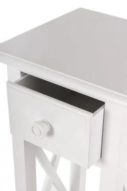 Beistelltisch MERIDIAN - weiß - mit 1 Schublade -Wohnzimmer Verkäufe 9003914200 03 1600Wx1600H