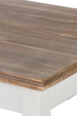 Beistelltisch ADRIANA - weiß-braun - mit Ablagefläche -Wohnzimmer Verkäufe 9003915100 03 1600Wx1600H