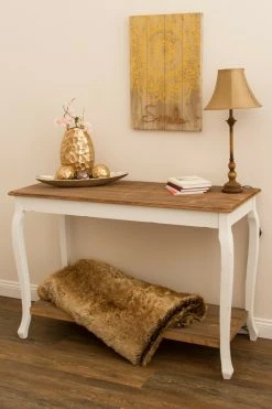 Konsole ADRIANA - weiß-braun - mit Ablagefläche -Wohnzimmer Verkäufe 9003915200 04 1600Wx1600H