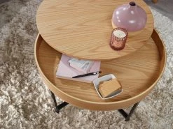 Couchtisch - Eiche - schwarz - mit Stauraumfach -Wohnzimmer Verkäufe 9003938300 03 1600Wx1600H