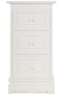 Kommode KLASSIK - weiß Shabby Chic - 35 cm