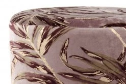 Polsterhocker GIPSY 225 - bordeaux-goldfarben - Leafs - Samt -Wohnzimmer Verkäufe 9003985200 03 1600Wx1600H