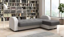 Ecksofa - weiß-anthrazit - mit Schlaffunktion und Bettkasten -Wohnzimmer Verkäufe 9003989100 03 1600Wx1600H