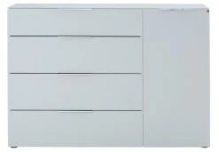 Sideboard - weiß - seidengrau matt - Glas - 135 cm -Wohnzimmer Verkäufe 9004047900 04 1600Wx1600H