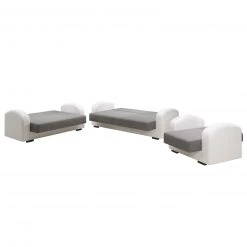3-teiliges Sofa-Set - weiß-anthrazit - mit Liegefunktion -Wohnzimmer Verkäufe 9004116300 03 1600Wx1600H