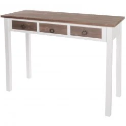 Konsole STRAIGHT - weiß-braun - 105 cm